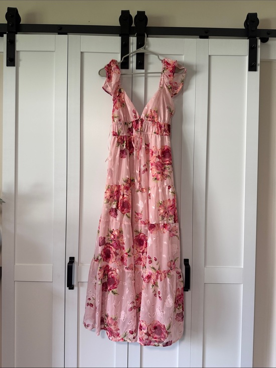 T.J.Maxx Dresses & Skirts - Pink Floral Midi Dress